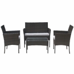 Set mobilier de gradina DeHome MG100, canapea, scaune si masuta incluseaaaa