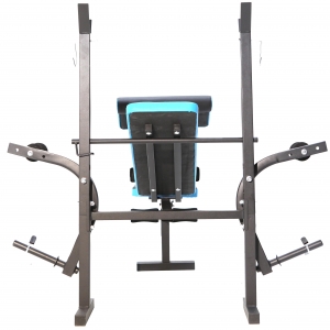 Banca de exercitii multifunctionala FitTronic Atletic B550, pliabila, banca scott inclusa, suport haltera, greutate maxima suportata 120 kg