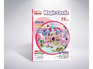 Puzzle 3D Castelul Magic AliBibi, 72 piese