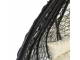 Leagan tip cuib DeHome L70 negru cu suport inclus, perna bej, greutate suportata 150 kg