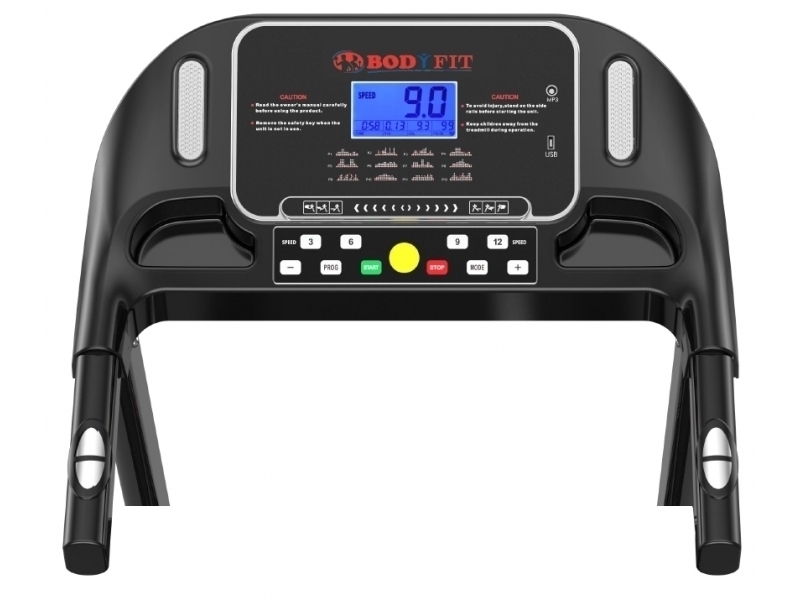 Banda de alergat electrica BodyFit Z5000, motor 2.5 CP, greutate suportata 120kg, viteza 14 km/h, intrare MP3 player